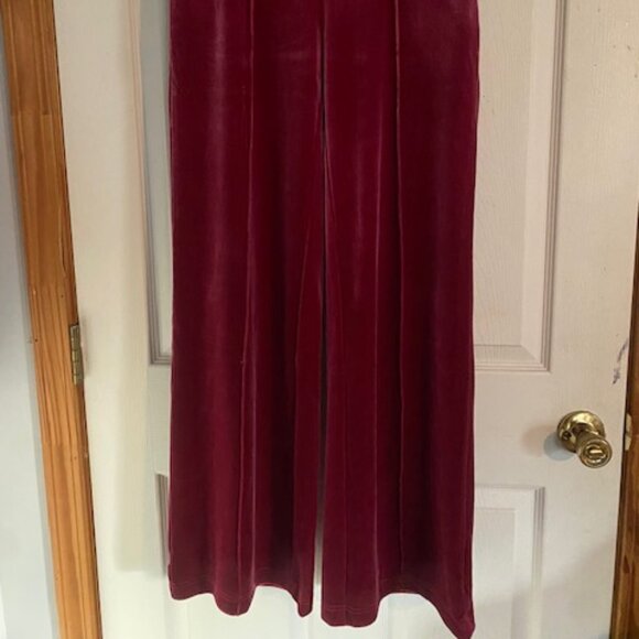 I.N.C. High Waisted Wide Leg Velvet Pants Size XS New with Tag - Picture 2 of 7